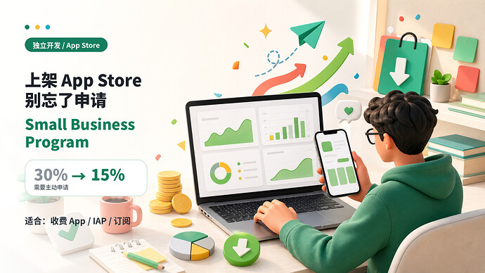 独立开发者上架 App Store,别忘了申请 Small Business Program