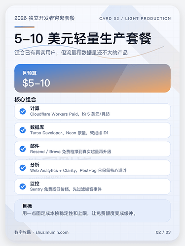 5-10 美元轻量生产套餐
